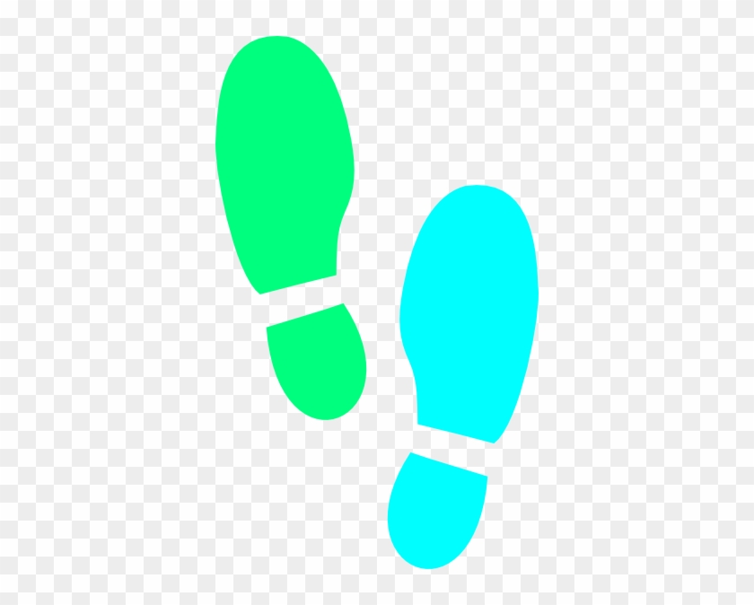 Shoe Print Svg Clip Arts 360 X 594 Px - Clip Art Foot Prints #52956