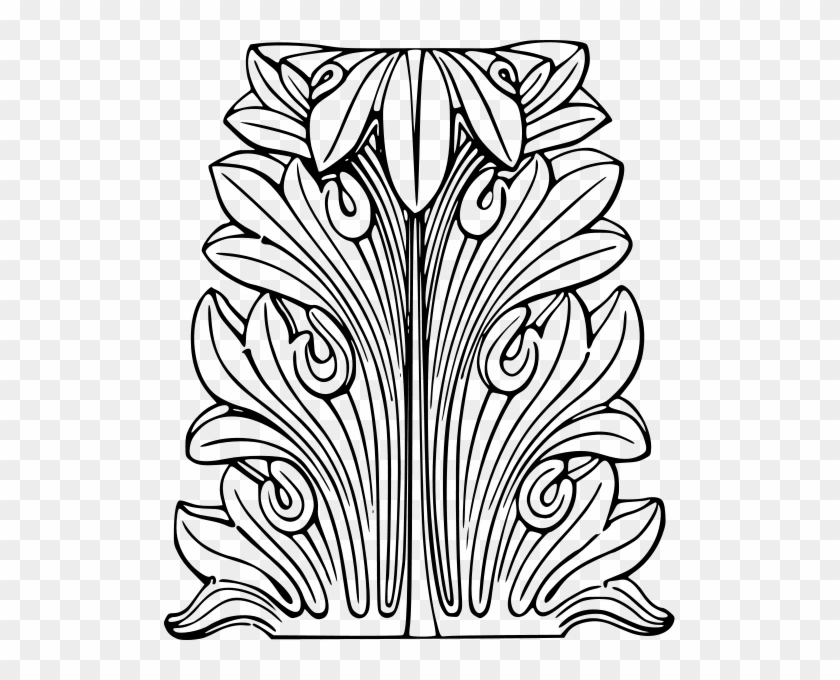 Acanthus Leaf Png Clip Arts - Drawing #271232