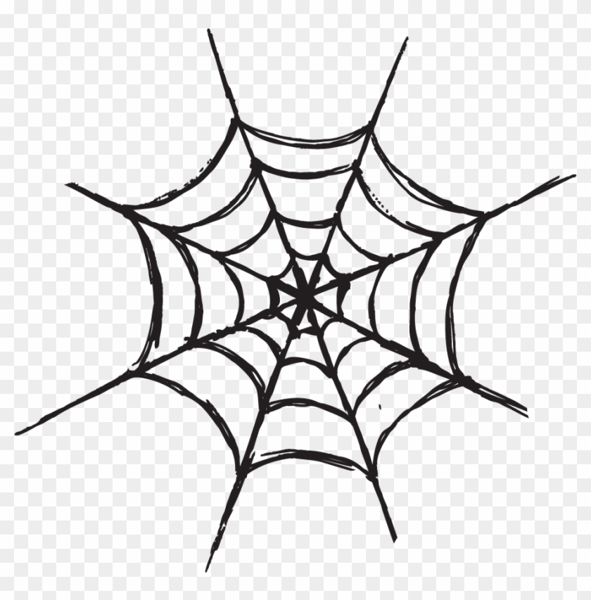 Halloween Party Clip Art - Spider Web Black And White Clipart #271689