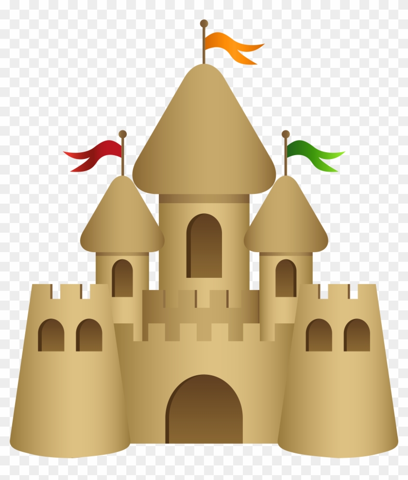 Sand Castle Transparent Png Clip Art Image - Sandcastles Clipart #271768