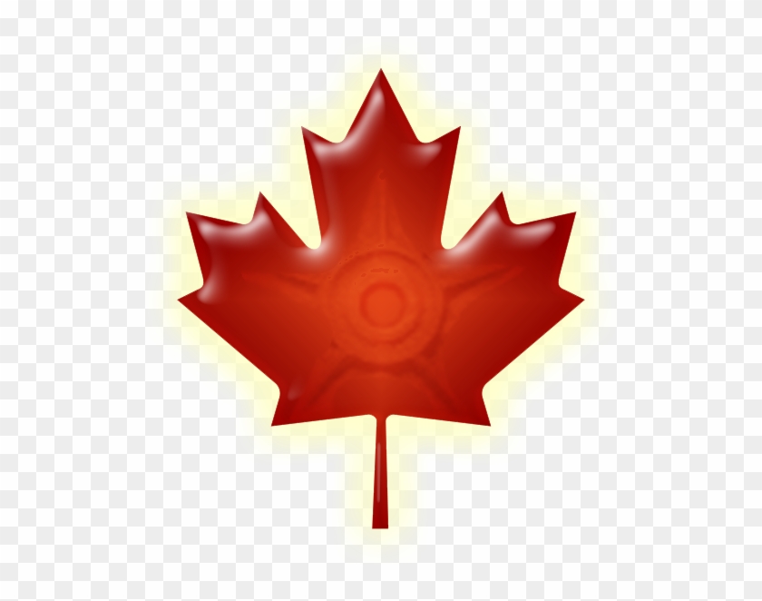 Red Wiki-maple Leaf - American Flag And Canadian Flag #271956