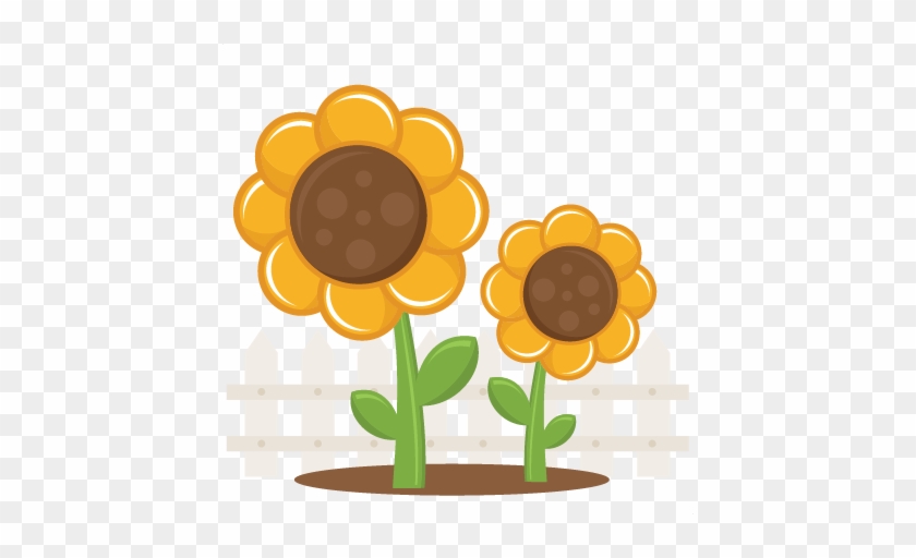 Sunflowers Svg Scrapbook Title Sunflower Svg File Sun - Cute Sunflowers Png #272696