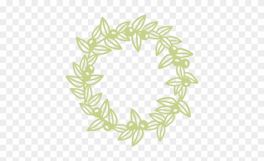 Leaf And Berry Frame Svg Scrapbook Cut File Cute Clipart - Paper #272770
