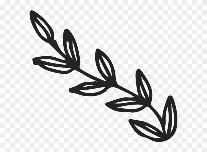 Bold Leaves On Branch Rubber Stamp - Bold Leaves On Branch Rubber Stamp #272885