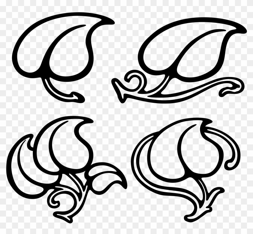 Leaf Designs By @craftsmanspace, Old Typography Elements, - Vector Graphics #273017