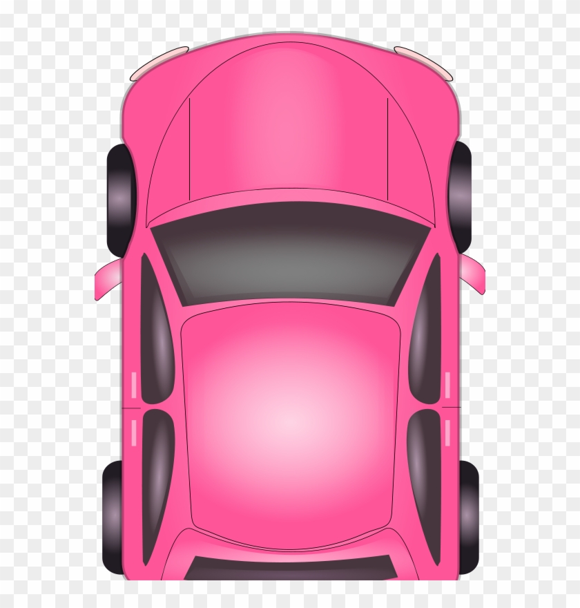Free Pink Car - Top View Of Cars Clipart #273150
