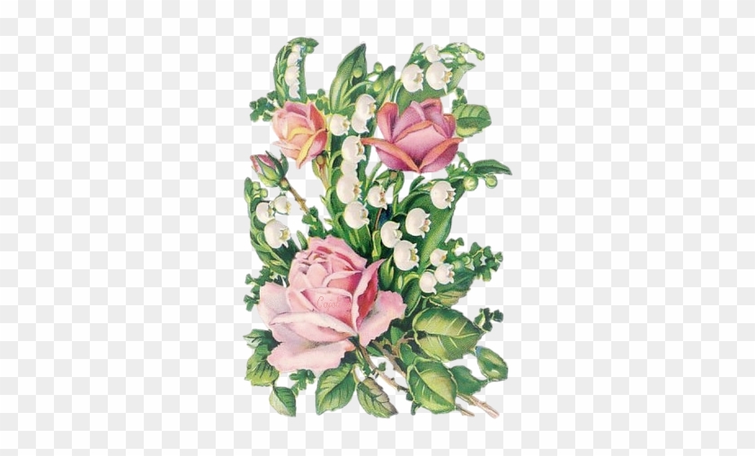 Rose Bouquet With Other Flowers - Hybrid Tea Rose #273505