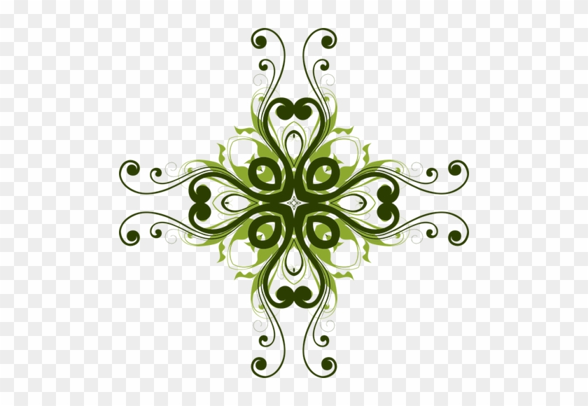 Clipart De Fleur Verte - Design Of Flower Png #273616