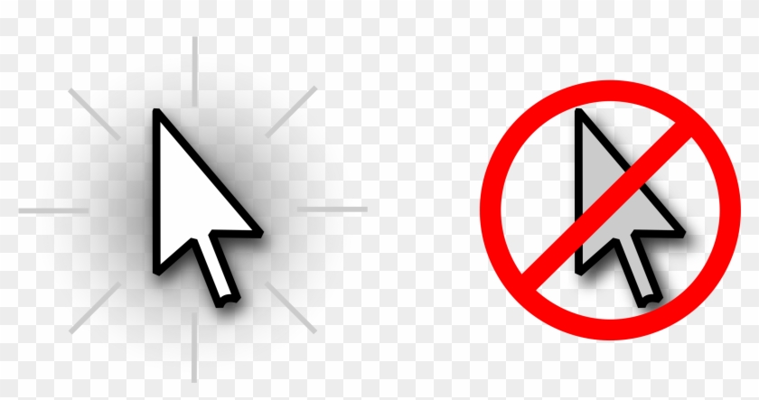 And Hide Mouse Cursor - No Cell Phone Icon #274317
