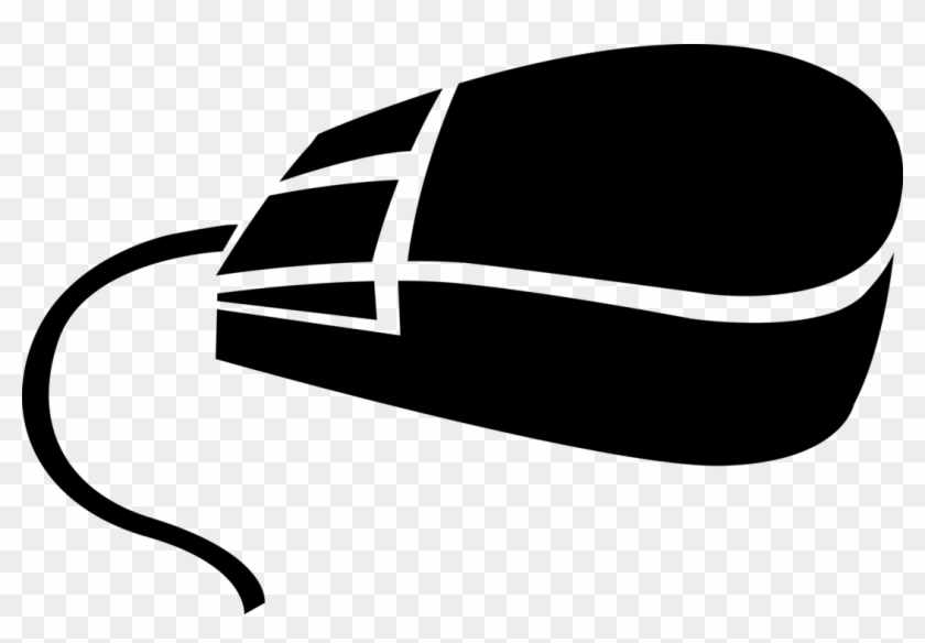 Vector Illustration Of Computer Mouse Pointing Device - Cushion #274660