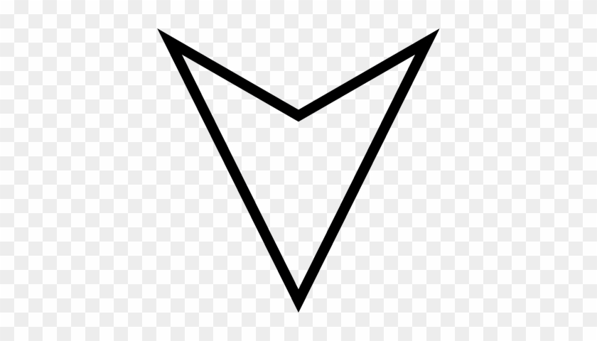 Mouse Cursor Pointing Down Vector - Clip Art Arrow Down #274959