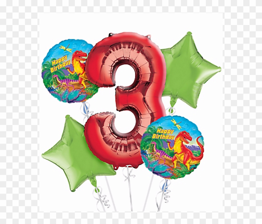 Prehistoric Dinosaurs 3rd Birthday Balloon Bouquet #275535