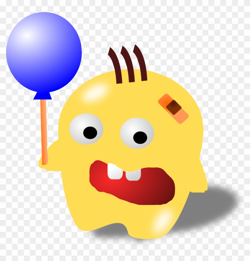 With A Balloon - รูป การ์ตูน น่า รัก ๆ มอน ส เตอร์ #275854