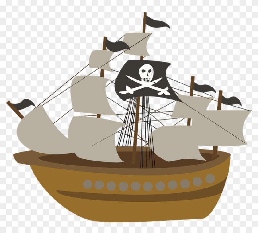 Pirate Clipart Pirate Boat - ! 5'x7'area Rug #276278