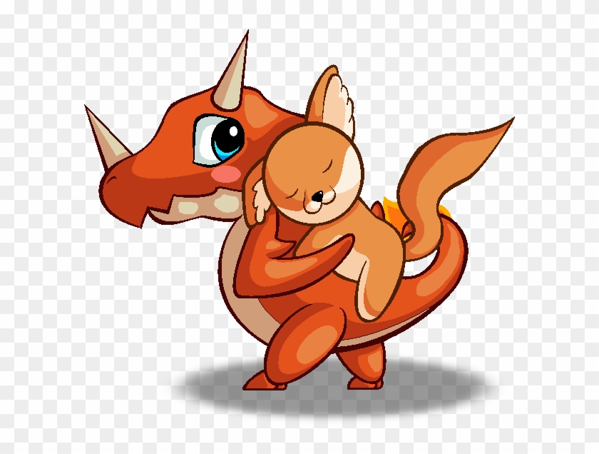 Firedragon And Raysfox By Jollyfignut - Cartoon #276380