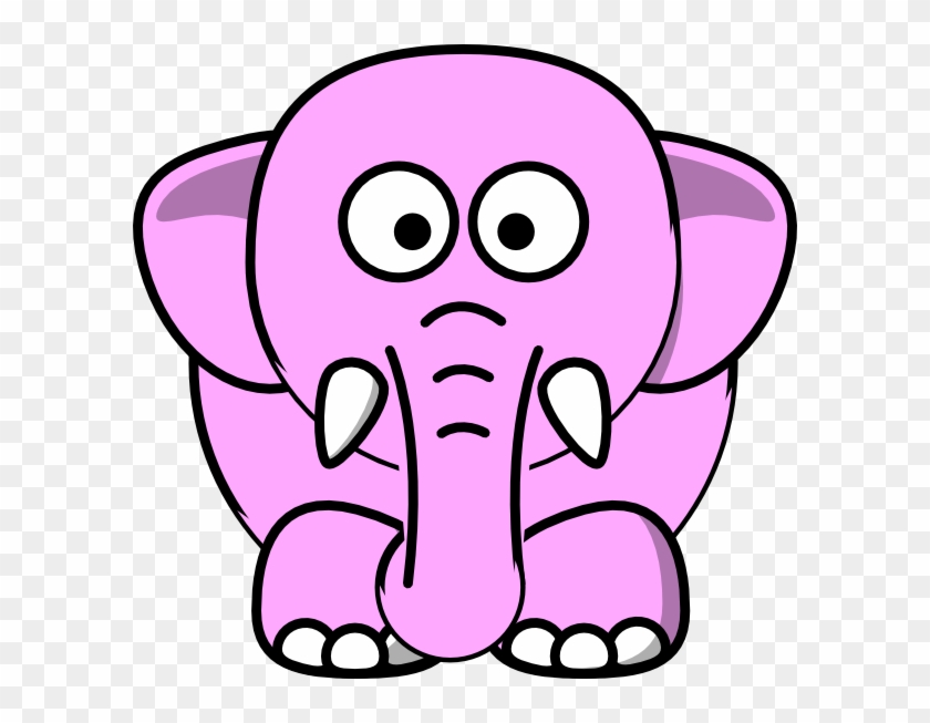 Pink Elephant Clip Art - Elephant Clipart Black And White #277220