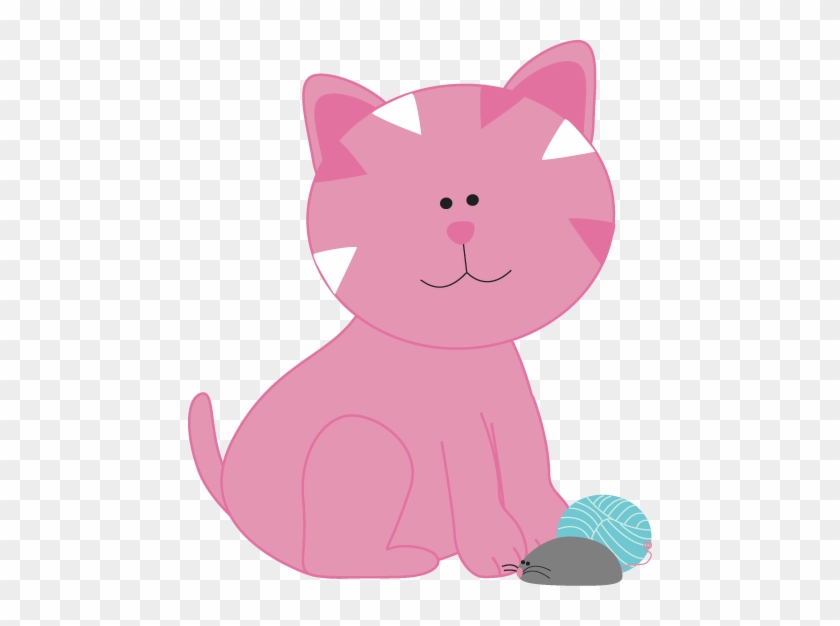 Cat - Cat Clipart Pink #277261