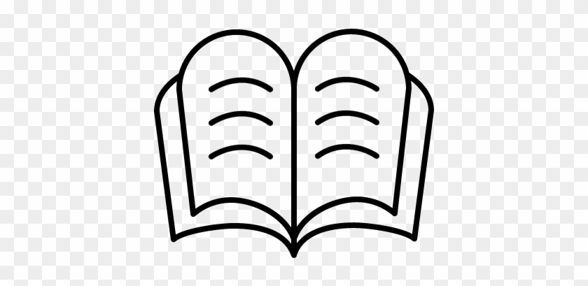 Open Book With Silhouette Vector - Buch Silhouette #277500
