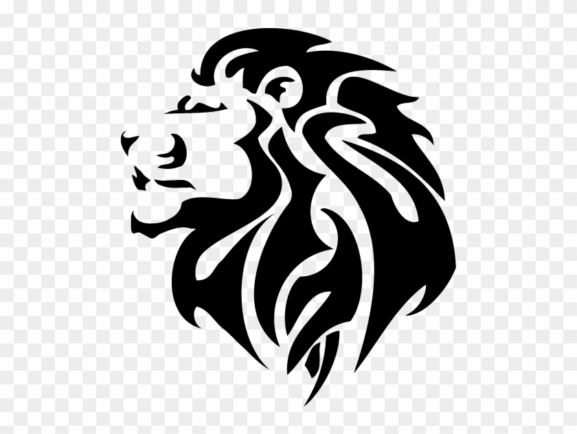 Lionhead Rabbit Tattoo Tiger Clip Art - Tribal Lion Head #277790