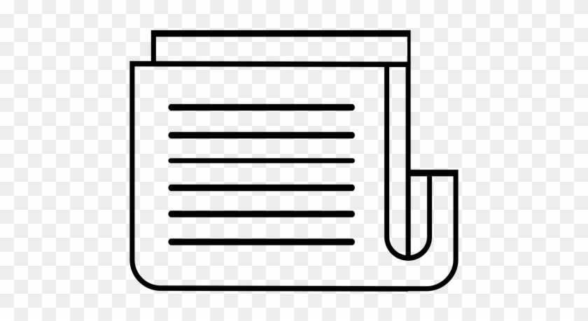 Simple Newspaper Icon - Icone De Jornal Png #278508