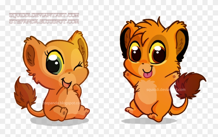 Chibi Nala And Simba By Stepandy - Chibi Simba And Nala #279114