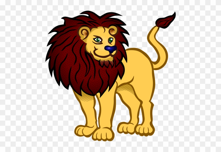 7721 Cartoon Lion Head Clip Art Public Domain Vectors - Gambar Hewan Animasi Singa #279127