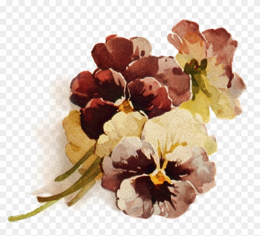Autumn's Crowning Glory ~ Png File, Pansies - Slike Cveca Za Dekupaz #279927