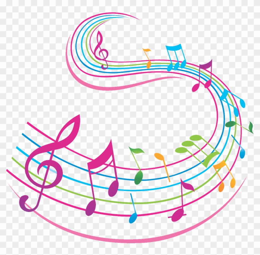 Animated Clip Art Ticking Clock - Notes De Musique En Couleur Png #280183