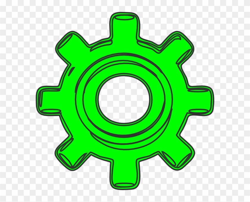 Gear6 Clip Art Vector Online Royalty Free & Public - Ozubene Koleso Png #280198