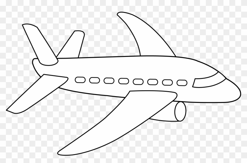 Airplane Clip Art Black And White - Airplane Clip Art Black And White #280506