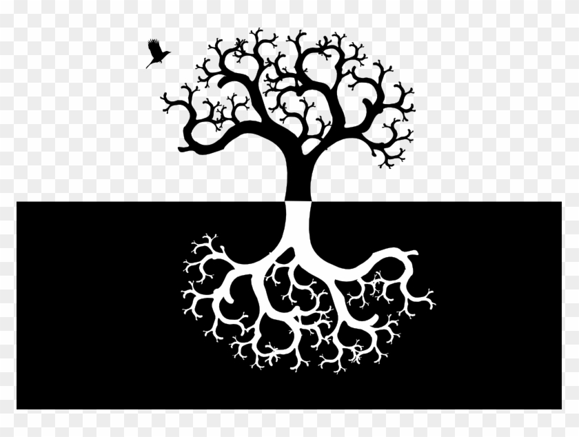 Albero Della Vita Yin E Yang - Tree And Roots Symmetrical #280510