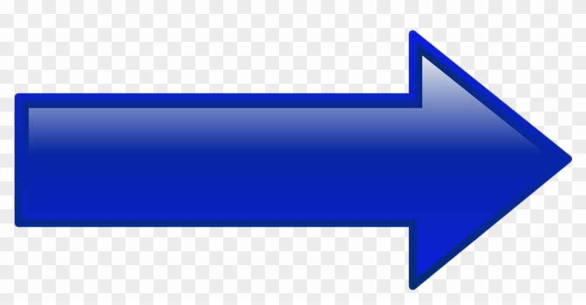 Button Arrow Blue Right Shape Pointing Arr - Vector Arrow #280755