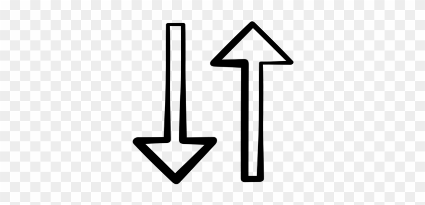 Up Down Arrow Icons Clipart - Up Arrow And Down Arrow #280785