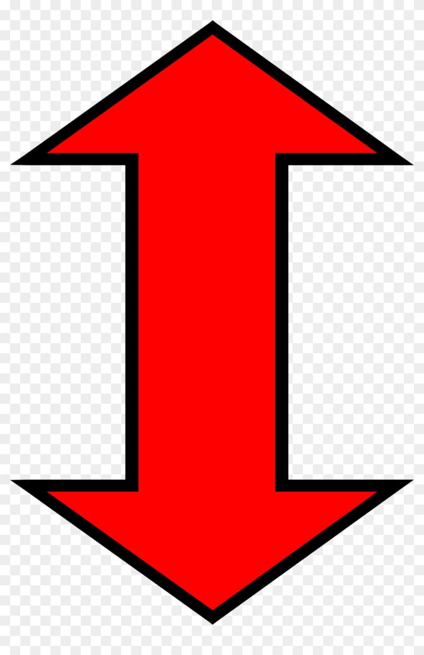 Creative Clip Art Down Arrow Medium Size - Up Down Arrow Red #280836