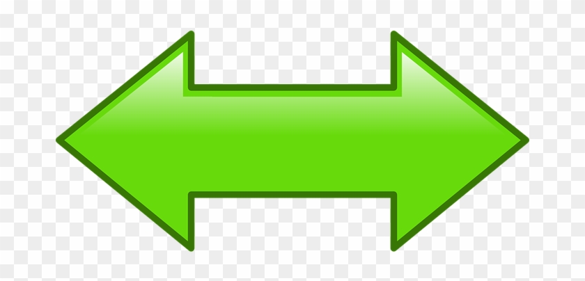 Arrow Left Right Double Pointing Sign Dire - Arrow Back And Forth #280842