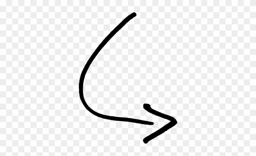 Curved Arrow Image - White Curved Arrow Png #280959
