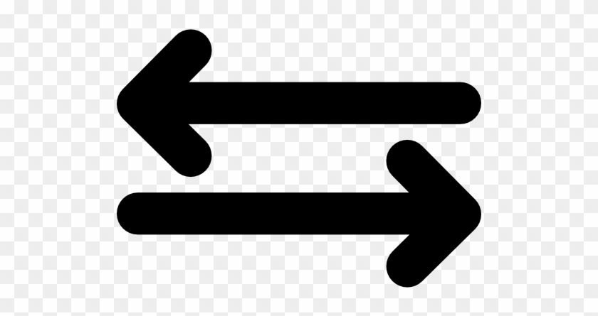 Right And Left Straight Arrows Vector - Flechas De Izquierda A Derecha #280996