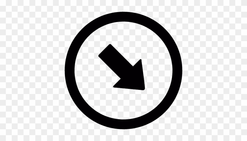 Arrow Pointing To Bottom Right Corner Vector - Portrait Of A Man #281175