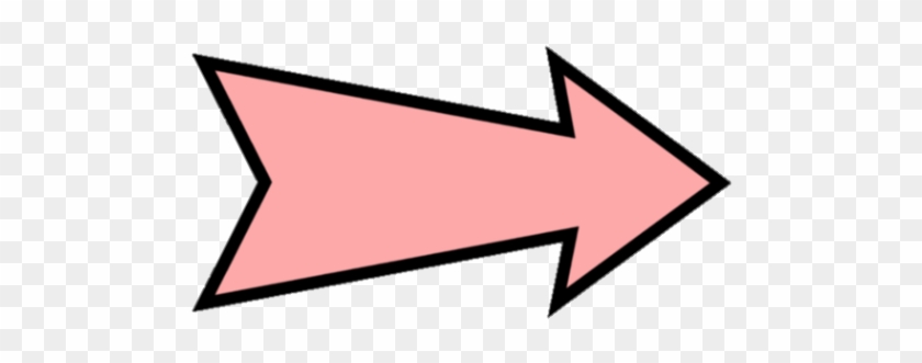 Pink Arrow Pointing To The Right - Pink Arrow Pointing To The Right #281176