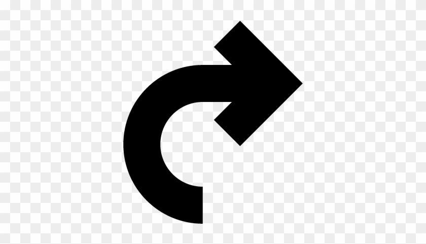 Curved Arrow Pointing To Right Vector - Curved Arrow To The Right #281201