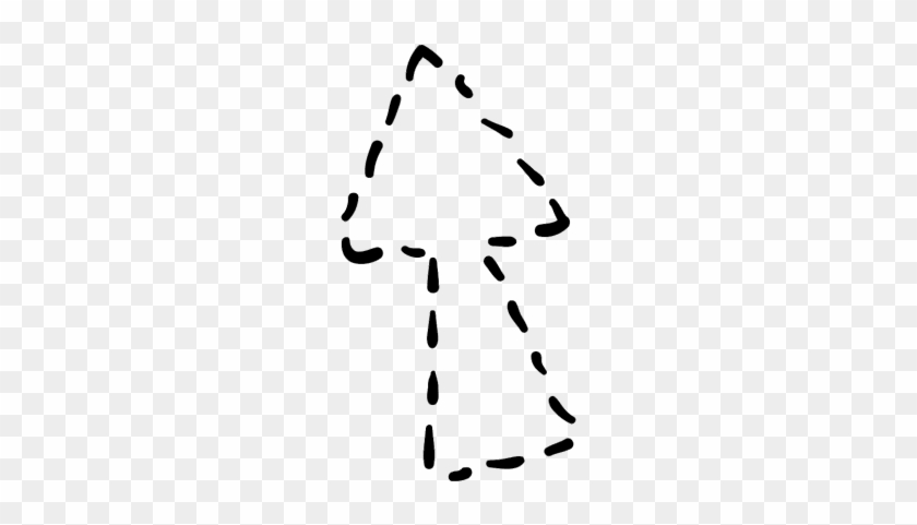Up Broken Line Arrow Vector - Flechas Vector Sin Fondo #281344