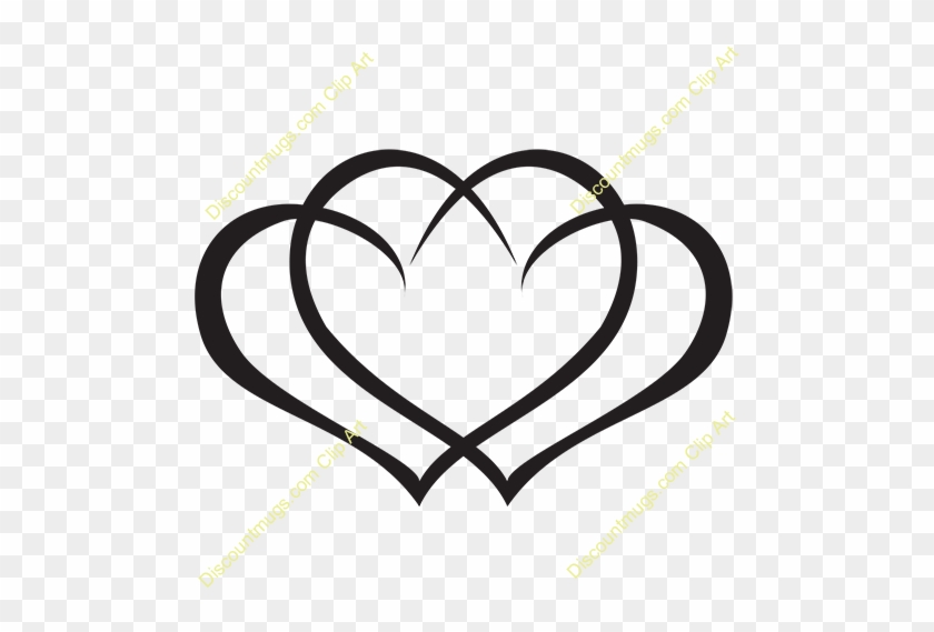 Clipart 12059 Interlocking Hearts - 3 Interlocking Hearts Tattoos #281365