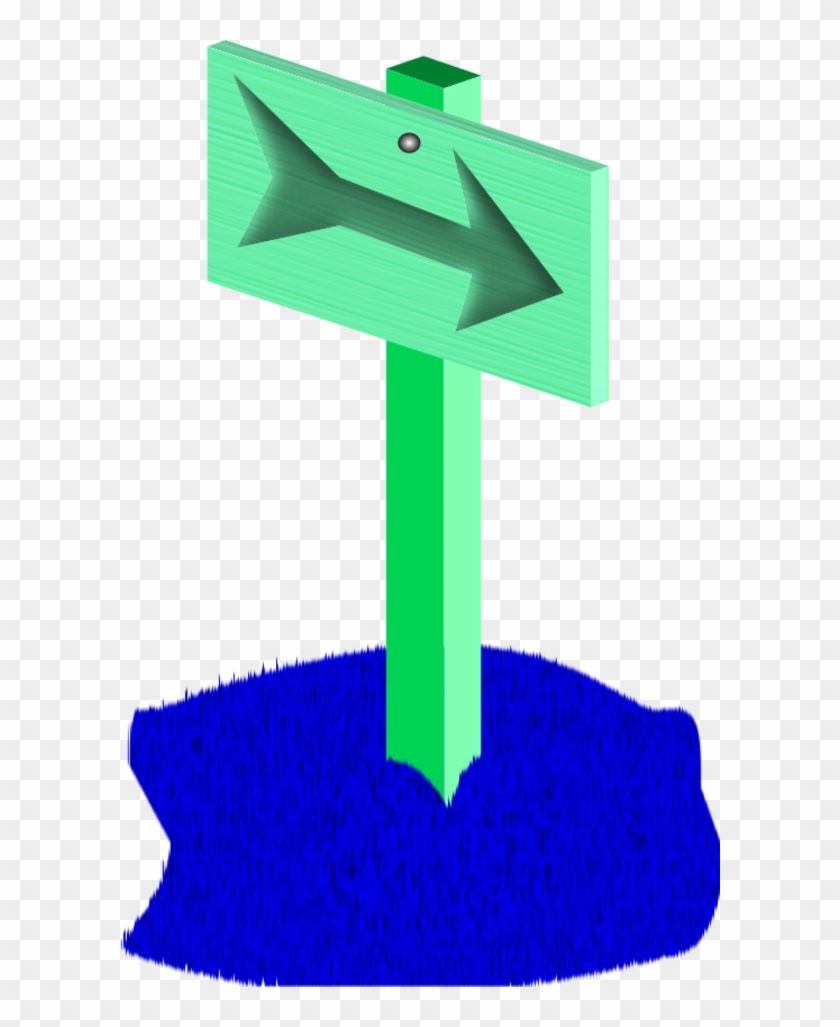 Sign Post Arrow Right - Clip Art #281392