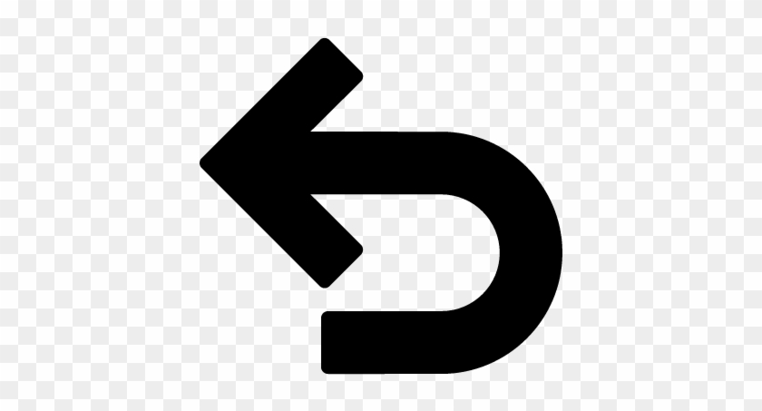 Return Arrow Curve Pointing Left Vector - Return Sign Png #281765
