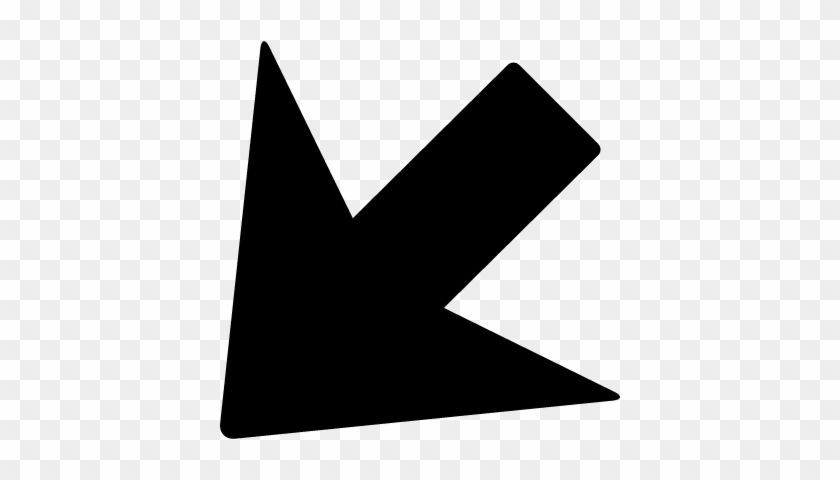 Arrow Pointing Left Down Vector - Arrow Facing Left Down #281802