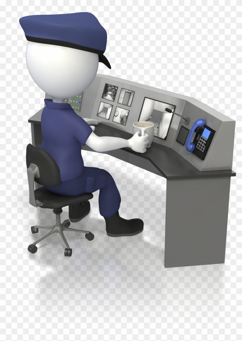 Bonhomme Blanc Agent De Securite #281935