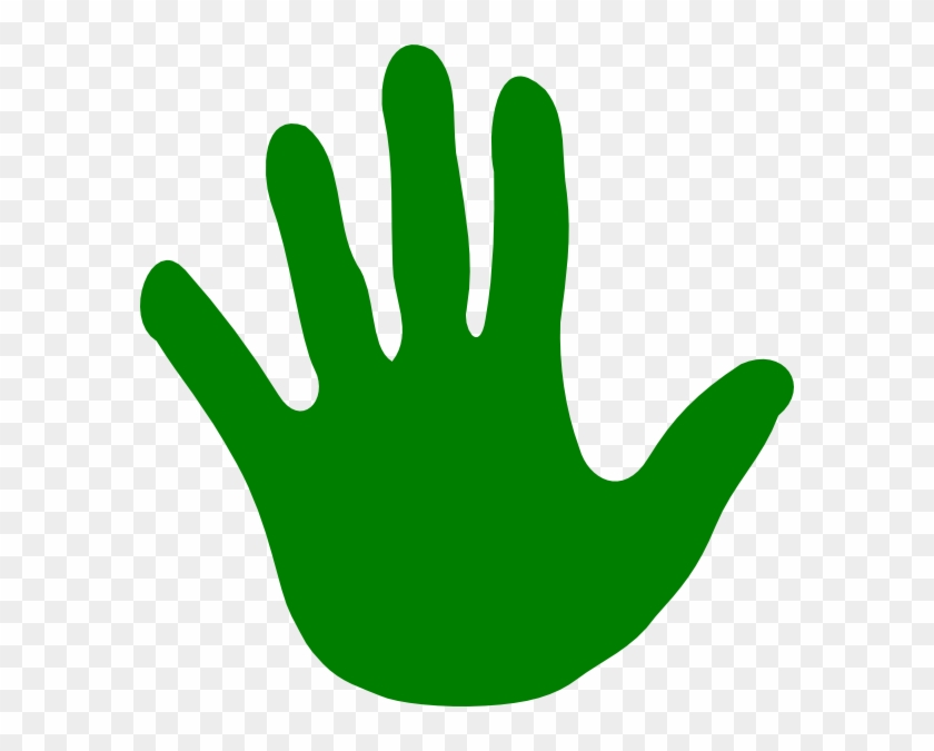 Green Left Hand Clip Art - Green Hand Clipart #282327