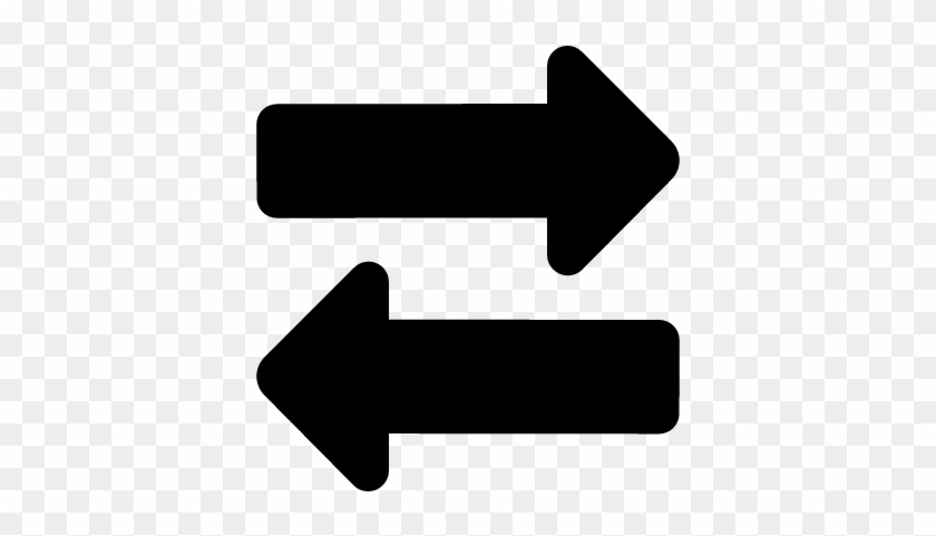 Two-way Arrows Vector - Two Way Arrow Icon #282533
