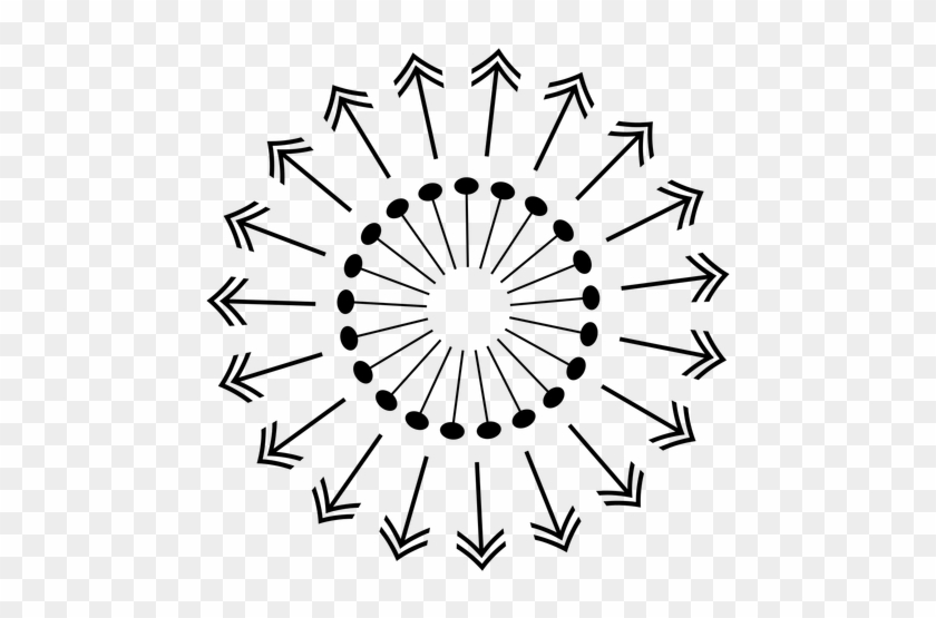Sunburst Pins And Arrows Icon - Stars In Circle Vector #282808
