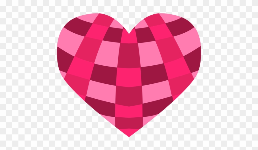 Crossed Stripes Heart Sticker Transparent Png - Illustration #282832